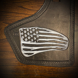 Heat Shield for Indian Challenger and Pursuit Motorcycles - Distressed Old Glory