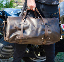 Load image into Gallery viewer, Leather Duffel Bag