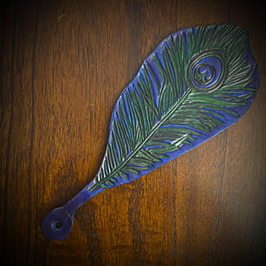 Peacock Leather Feather