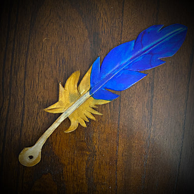 Macaw Leather Feather