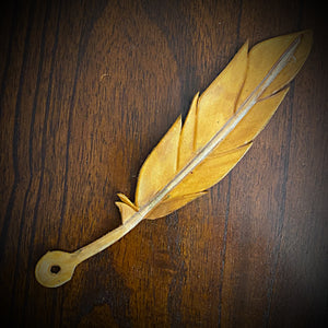 Custom Leather Feather