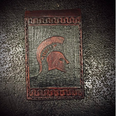 Notebook Cover with Spartan art.