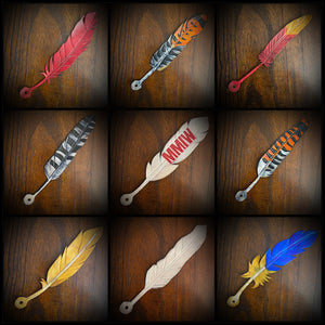 Custom Leather Feather