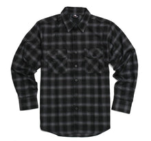 Load image into Gallery viewer, Grey &amp; Black Small Check Flannel Mens