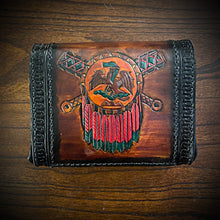 Load image into Gallery viewer, Motorcycle Handlebar Bag, Aztec Art on Front &amp; Back