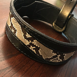 Guitar Strap - Exotic Leather Inlay