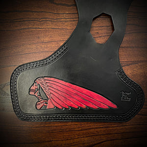 Heat Shield for Indian Scout motorcycle - Custom Art, Black