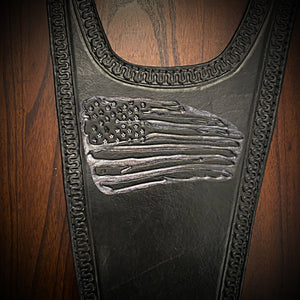Tank Bib - Fits Indian Challenger and Pursuit, Distressed Old Glory Black