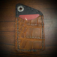 Load image into Gallery viewer, Two Pocket Wallet, Genuine Alligator, Hitchhiker (ships now)
