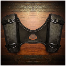 Load image into Gallery viewer, Heat Shield with two Pouches for Indian Scout motorcycle - black
