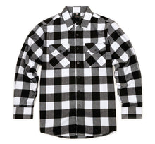 Load image into Gallery viewer, White &amp; Black Flannel Mens