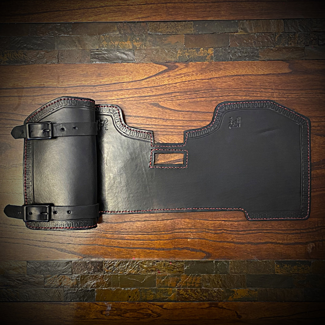 Heat Shield for Harley Davidson, w/ Pouch, Black