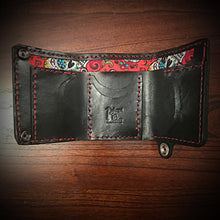 Load image into Gallery viewer, Trifold Wallet - Skull Warbonnet