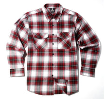 Load image into Gallery viewer, Red, White, Grey &amp; Black Flannel Mens