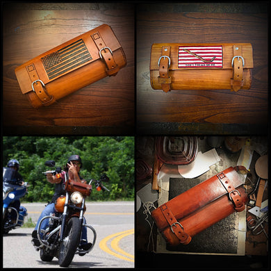 Motorcycle Motorbike Genuine Leather Tool Roll Saddle Bag TR1 :  Amazon.co.uk: Automotive