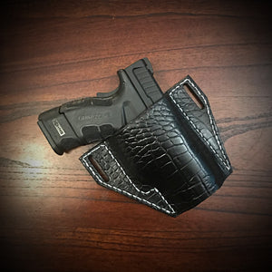 Holster With Alligator print leather