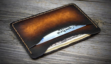 Load image into Gallery viewer, Four Front &amp; Back Pocket Minimalist Wallet, Custom Two Tone Color