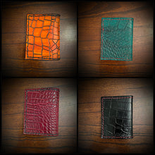 Load image into Gallery viewer, Minimalist Wallet, Embossed Alligator, Create Your Own