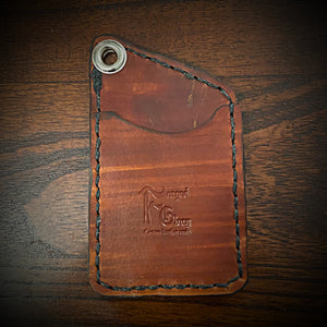 Two Pocket Wallet, Brown (ships now)