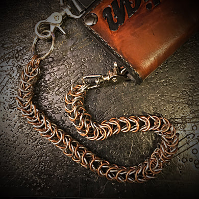 Chainmail Chain - Box Weave - Copper & Steel
