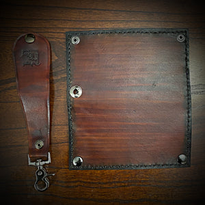 Long Biker Leather Wallet with Chain “The Original” Brown