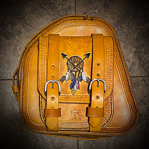 Motorcycle Trunk Bag, Custom Art Fits All Brands of Motorcycles w/ Rear Luggage Rack