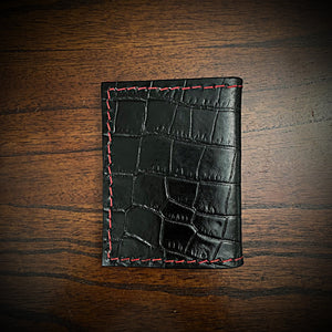 Minimalist Wallet, Embossed Alligator, Create Your Own