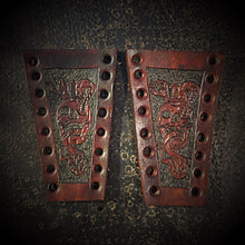 Load image into Gallery viewer, Brake &amp; Clutch Leather Lever Covers - Custom Art