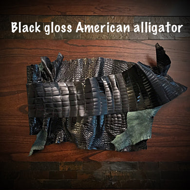 Apple Watch Band, Black Gloss Alligator