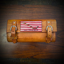 Load image into Gallery viewer, Tool bag for Motorcycle - Navy Jack Flag - Indian Tan