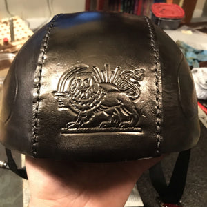 Half Helmet with Custom Art - size XXlarge