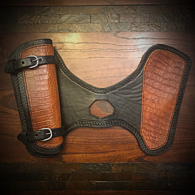 Heat Shield for Indian Scout Motorcycles, With Pouch, Alligator Print