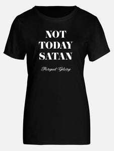 Not Today Satan Biker Shirt Short Sleeve - Female