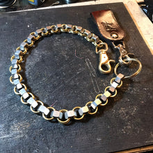 Load image into Gallery viewer, Chainmail Chain - Nuts of Steel - steel nuts, brass rings