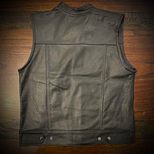 Load image into Gallery viewer, The Essentials Leather Motorcycle Vest