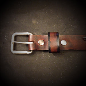 The last belt you will ever own, with custom art - Brown