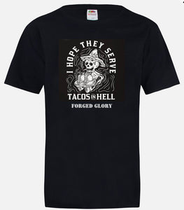 Tacos In Hell Biker Shirt Short Sleeve - Male