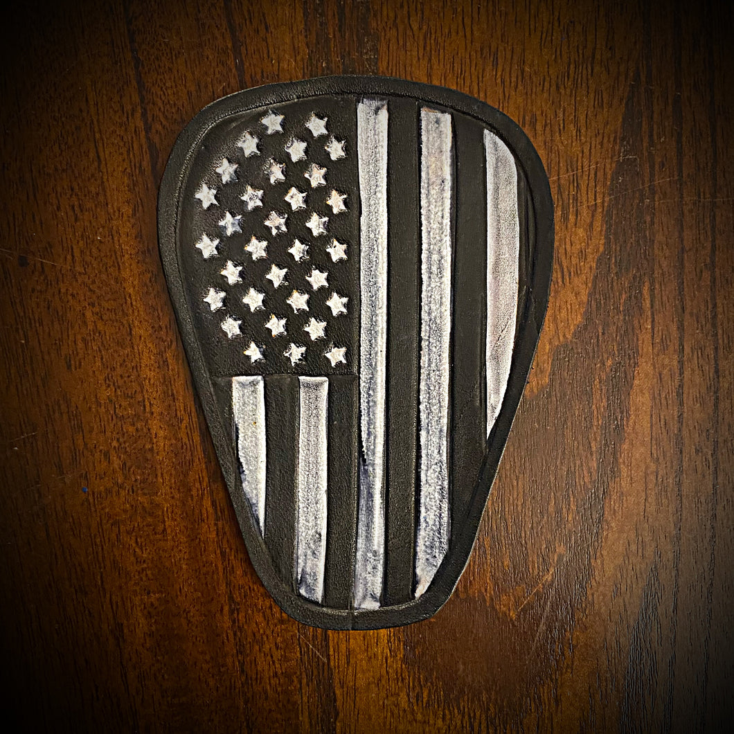 Leather Emblem for the Indian Challenger V-Cover Old Glory