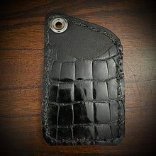 Load image into Gallery viewer, Two Pocket Wallet, Genuine Alligator, Puzzle Box  (ships now)
