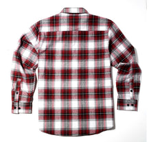Load image into Gallery viewer, Red, White, Grey &amp; Black Flannel Mens