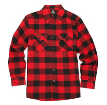 Load image into Gallery viewer, Red &amp; Black Flannel Mens