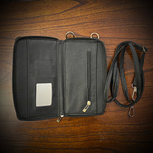 Load image into Gallery viewer, Cross Body Convertible Wallet Embossed Sheridan Style (ships now)