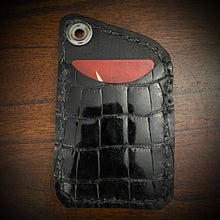 Load image into Gallery viewer, Two Pocket Wallet, Genuine Alligator, Puzzle Box  (ships now)