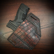 Load image into Gallery viewer, Holster With Alligator Print, Brown (ships now)