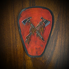 Load image into Gallery viewer, Leather Emblem for the Indian Challenger V-Cover Hatchets