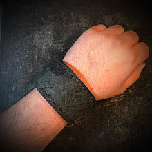 Load image into Gallery viewer, Cuff - Black hippo leather