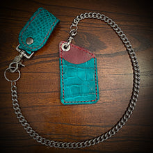 Load image into Gallery viewer, Two Pocket Wallet, Genuine Alligator, Freddy (ships now)