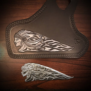 Heat Shield & Artabyss Design Studio Tank Emblem w/ Prairie Fire Princess Art w/ Customization Options.