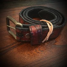 Load image into Gallery viewer, Leather Belt - American Alligator Brown