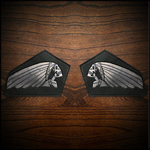 Load image into Gallery viewer, Leather Frame Emblem for the Indian Chief - Custom Art